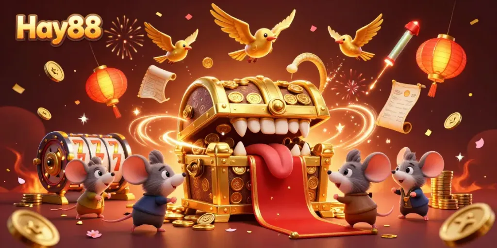 Join the fun with Hay88 as mischievous mice explore a world of slots and treasures!