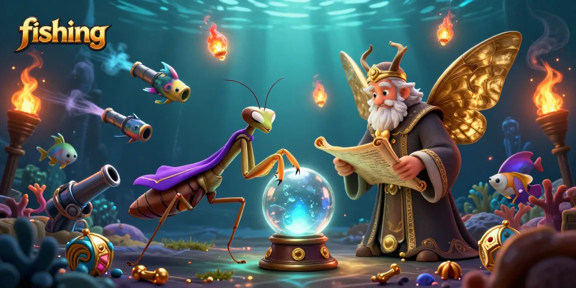 Experience the fishing game action with dynamic sea creatures, treasures, and interactive gameplay elements.
