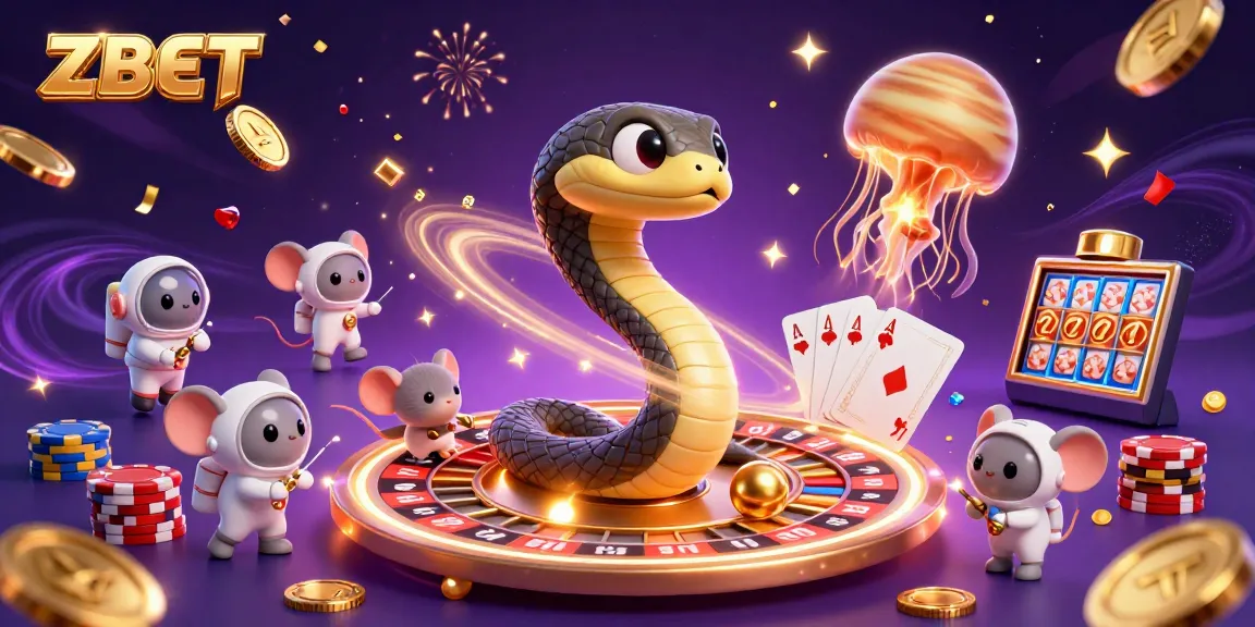 ZBET characters engage in cosmic roulette betting with unique cosmic elements