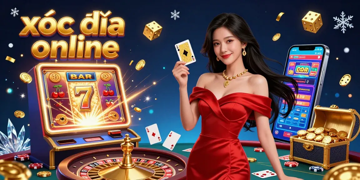 Experience thrilling moments with xóc đĩa online in a vibrant casino setting featuring a beautiful dealer and dynamic game elements.