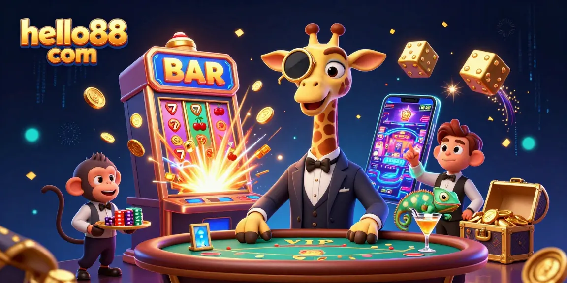 Experience the excitement of hello88 com with lively casino characters and dazzling gaming elements!
