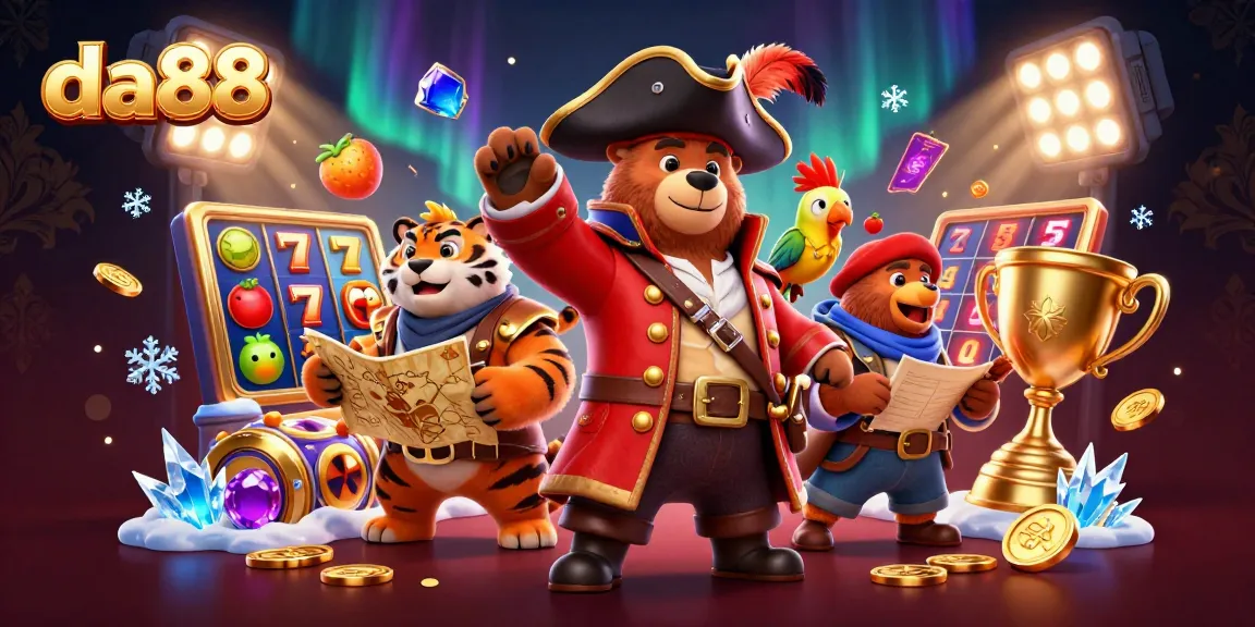 Experience thrilling gameplay at da88 with slots reels and vibrant characters in an exciting casino setting.
