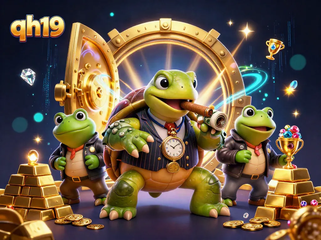 Engage your luck with qh19 in a vibrant casino scene featuring dynamic characters and gold treasures.