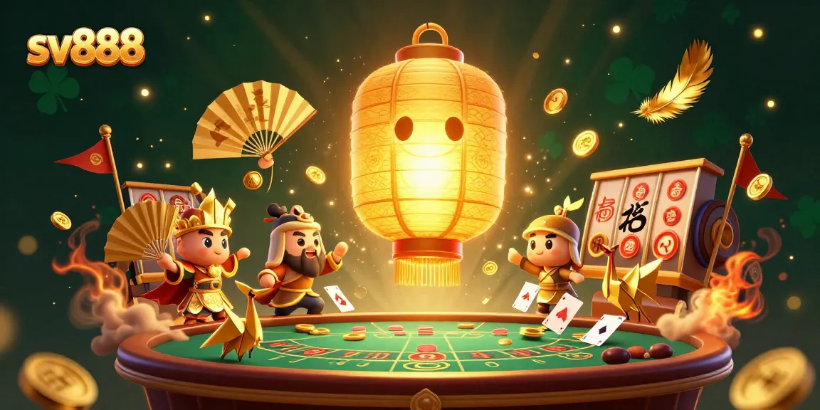 Experience sv888 with dynamic gameplay featuring a golden lantern spirit above a mesmerizing online casino.