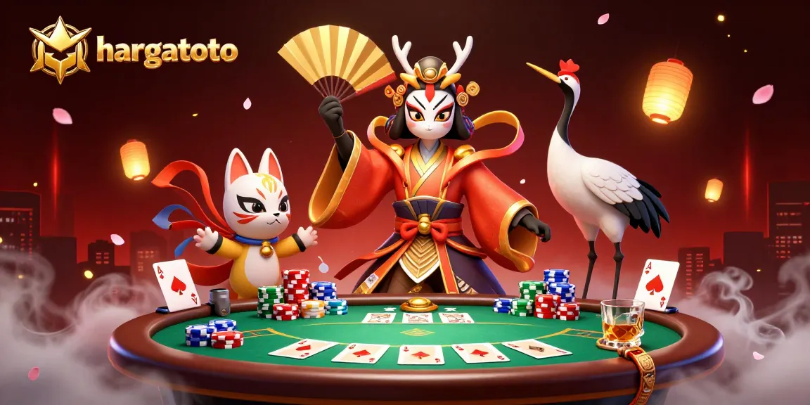 Experience thrilling gameplay with Hargatoto's vibrant poker scene featuring characters that enhance your gambling adventure.