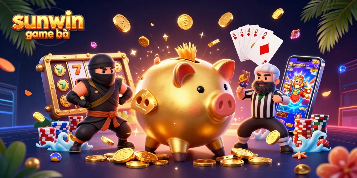 Engage with sunwin game bài through an exciting 3D illustration showcasing vibrant characters and dynamic gameplay elements.