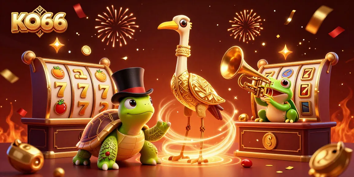 Experience thrilling action at KO66 with vibrant slot games featuring golden lucky symbols.