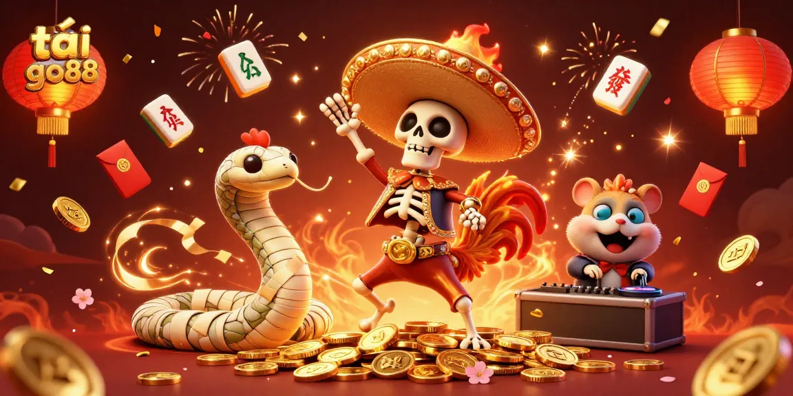 Experience the thrill of tải go88 with vibrant casino-themed festivities, featuring iconic characters and symbols.