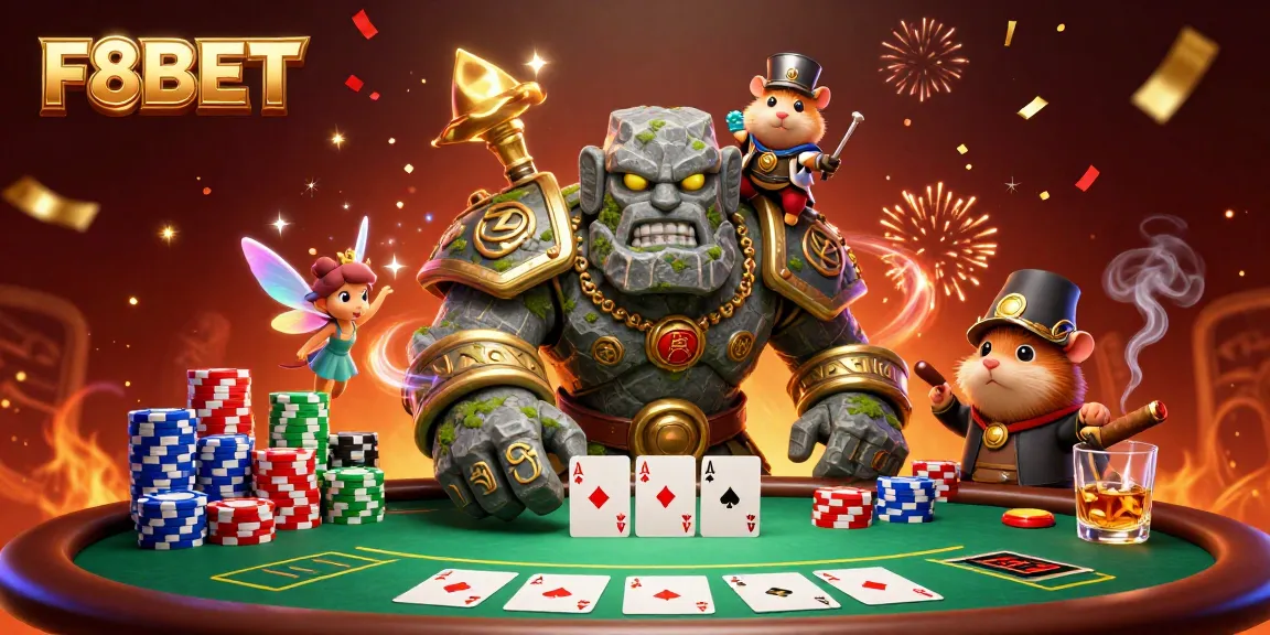 Experience thrilling gameplay at F8BET with an engaging poker scene featuring dynamic characters.
