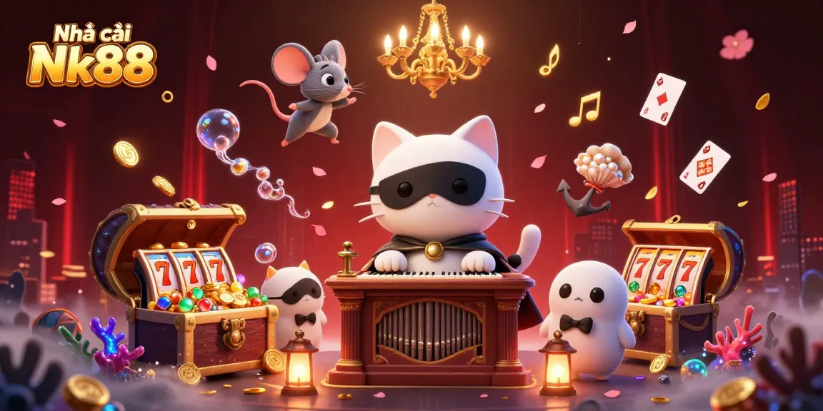 Engage with Nhà cái Nk88's thrilling slots experience amidst enchanting visuals.