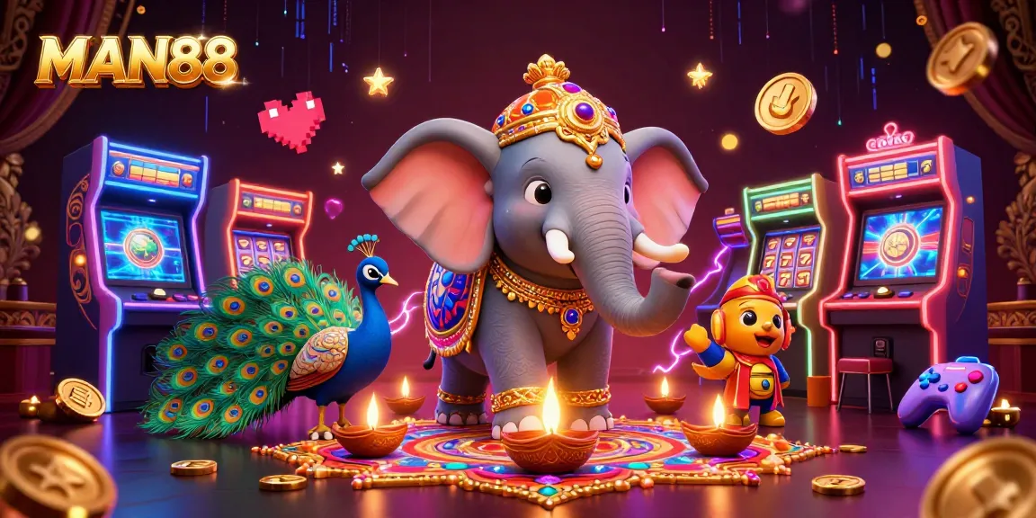 Enhance your gaming experience with MAN88’s dazzling casino adventure featuring colorful characters and thrilling game elements.